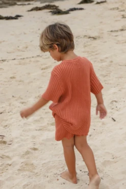 All Fenix - Mini Rib Knit Shorts | Ginger - All Fenix -MY LITTLE SHOP mini rib knit shorts ginger 267924