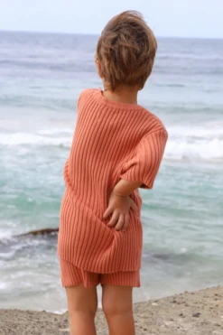 All Fenix - Mini Rib Knit Shorts | Ginger - All Fenix -MY LITTLE SHOP mini rib knit shorts ginger 890689