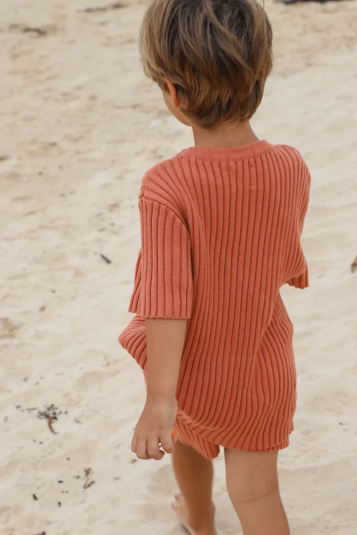 All Fenix - Mini Rib Knit Tee | Ginger - All Fenix All Fenix - Mini Rib Knit Tee | Ginger - All Fenix -MY LITTLE SHOP mini rib knit tee ginger 206724