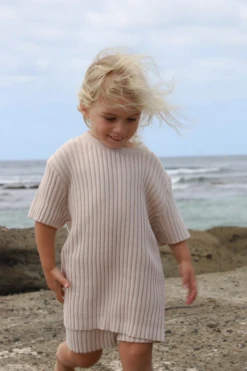 All Fenix - Mini Rib Knit Tee | Shell - All Fenix