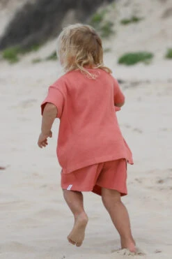 All Fenix - Mini Waffle Tee | Dusty Rose - All Fenix -MY LITTLE SHOP mini waffle tee dusty rose 797826