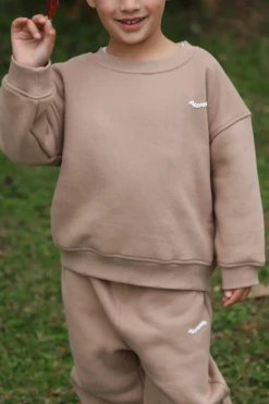 All Fenix - Mini Waves Track Pant | Hazelnut - All Fenix -MY LITTLE SHOP mini waves crew jumper 124214 1