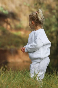 All Fenix - Mini Waves Track Pant | White Marle - All Fenix