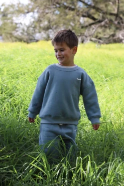 All Fenix - Mini Waves Crew Jumper | Sage - All Fenix