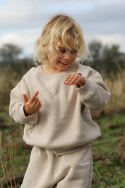 All Fenix - Mini Waves Crew Jumper | Stone - All Fenix