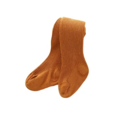 Ribbed Winter Stockings | Mustard - Affordable Baby