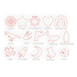 Timber Tinkers - Classic Name Puzzle | Colours - Timber Tinkers -MY LITTLE SHOP name puzzle classic collection simple line drawings shapes 814