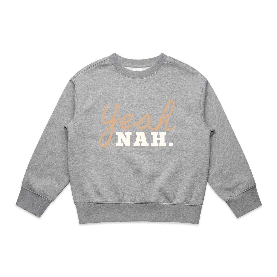 MLW By Design - Yeah Nah Fleece Crew - MLW By Design MLW By Design - Yeah Nah Fleece Crew - MLW By Design -MY LITTLE SHOP newcrews 1