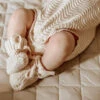 3 Little Crowns - Textured Knit Booties | Oat - 3 Little Crowns -MY LITTLE SHOP oatwaveknitandbooties