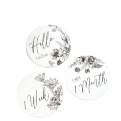 CMC GOLD - Personalised Floral Illustration Milestone Cards (Set Of 14) - CMC Gold