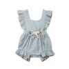 Bow Ruffle Romper | Steel - Affordable Baby -MY LITTLE SHOP product image 1121409198 424a7cab 0dd2 44e9 b3f1 bde98fdd6198
