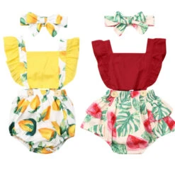 Bella Romper | Lemon Or Watermelon - Affordable Baby