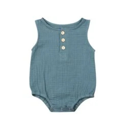 Liam Romper | Blue - Affordable Baby