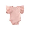 Frilly Sleeves Bodysuit | Pink - Affordable Baby -MY LITTLE SHOP product image 1212092068