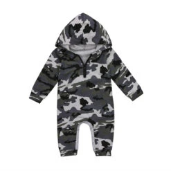 Camo Long Sleeve Romper - Affordable Baby