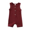 Harrison Button Onesie | Burgundy - Affordable Baby -MY LITTLE SHOP product image 1214656243