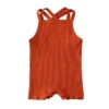 Georgia Cross Back Romper | Rust - Affordable Baby