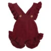 Knit Ruffled Romper | Burgundy - Affordable Baby -MY LITTLE SHOP product image 1364410843