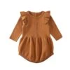 Anastacia Frilly Romper | Chestnut - Affordable Baby