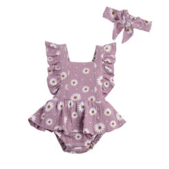 Daisy Backcross Romper | Lilac - Affordable Baby