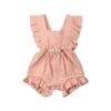 Bow Ruffle Romper | Peach - Affordable Baby -MY LITTLE SHOP product image 1662451179