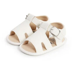 Boho Strap Sandals | White - Affordable Baby