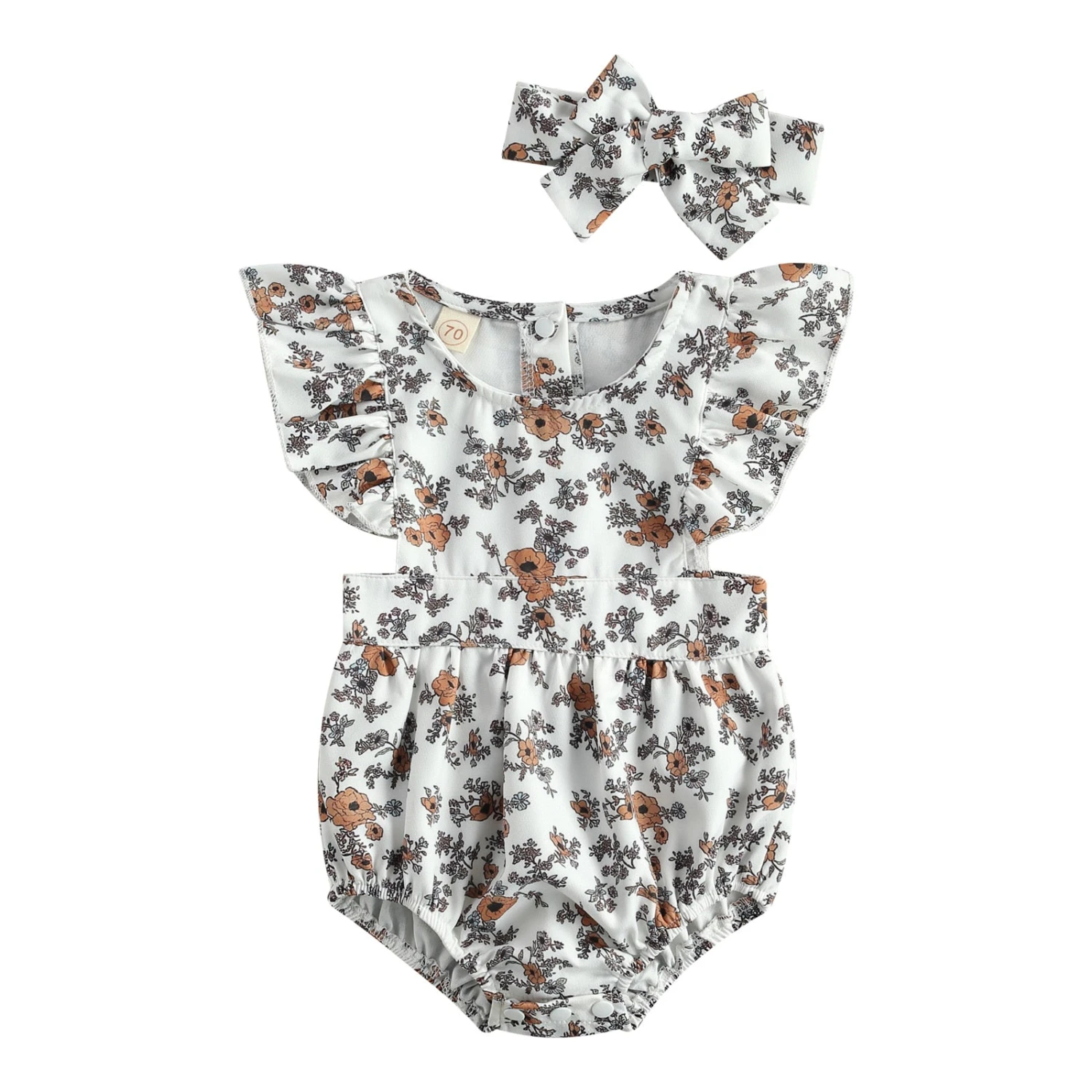 Indiana Floral Romper & Headwrap - Affordable Baby Indiana Floral Romper & Headwrap - Affordable Baby -MY LITTLE SHOP product image 1732138651