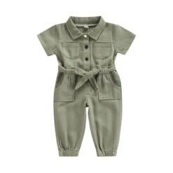 Safari Jumpsuit | Green - Affordable Baby