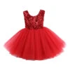 Sequin Princess Dress | Red - Affordable Baby -MY LITTLE SHOP product image 1882641678