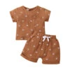 Sun Muslin Set | Brown - Affordable Baby