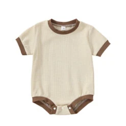 Lenox Waffle Bodysuit | Brown - Affordable Baby