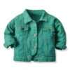 Distressed Denim Jacket | Green - Affordable Baby -MY LITTLE SHOP product image 1986099717