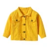 Distressed Denim Jacket | Yellow - Affordable Baby -MY LITTLE SHOP product image 1986099719