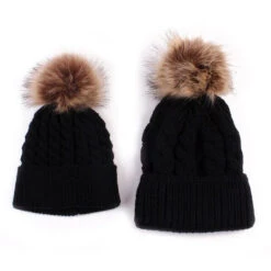 Ski Bunny Matching Beanies | Black - Affordable Baby