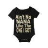 Ain't No Nana Gold Glittery Bodysuit - Affordable Baby -MY LITTLE SHOP product image 616036968