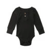 Ribbed Button Bodysuit | Black - Affordable Baby -MY LITTLE SHOP product image 798120777
