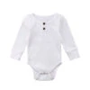 Ribbed Button Bodysuit | White - Affordable Baby -MY LITTLE SHOP product image 798120780