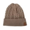Cubs & Co - Personalised Classic Knit Mocha Brown Beanie - Cubs & Co