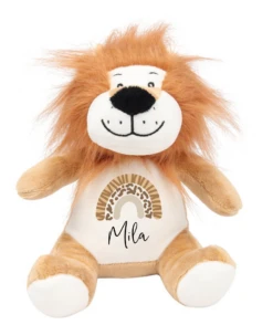 Timber Tinkers - Personalised Lion Plush - Safari Rainbow - Timber Tinkers