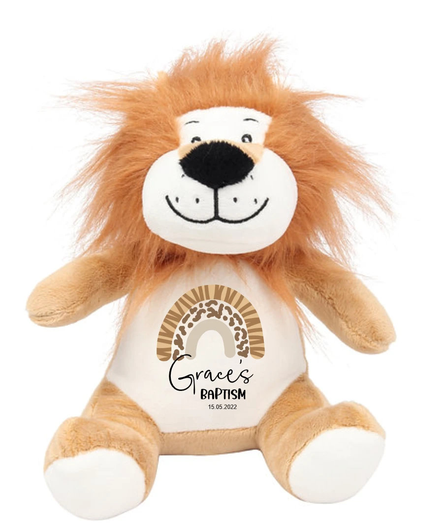 Timber Tinkers - Personalised Lion Plush - Safari Rainbow - Timber Tinkers Timber Tinkers - Personalised Lion Plush - Safari Rainbow - Timber Tinkers -MY LITTLE SHOP safarirainbowbaptism