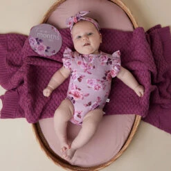 Snuggle Hunny Kids - Short Sleeve Organic Bodysuit | Blossom - Snuggle Hunny Kids -MY LITTLE SHOP snuggle hunny blossom ss bodysuit 8 3000x acd68dc3 f353 42c0 9a63 0e91731aebdb