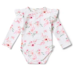 Snuggle Hunny Kids - Long Sleeve Organic Bodysuit | Camille - Snuggle Hunny Kids