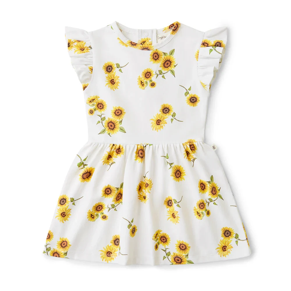 Snuggle Hunny Kids - Organic Dress | Sunflower - Snuggle Hunny Kids -MY LITTLE SHOP snuggle hunny sunflower short sleeve dress frill 1 3000x 8d94dc02 9de0 4f1e a078 8dc2a98f30bf