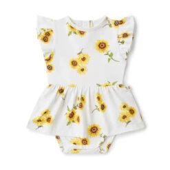 Snuggle Hunny Kids - Organic Dress | Sunflower - Snuggle Hunny Kids