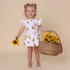 Snuggle Hunny Kids - Organic Dress | Sunflower - Snuggle Hunny Kids -MY LITTLE SHOP snuggle hunny sunflower short sleeve dress frill 6 3000x 7d71a3fe 4a3e 475c 92d2 76e1e6afc3b2