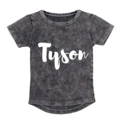 MLW By Design - Stonewash Personalised Tee | Black Or Sand - MLW By Design