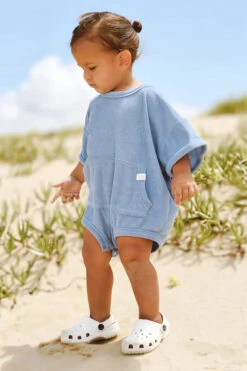 All Fenix - Mini Terry Romper | Blueberry - All Fenix -MY LITTLE SHOP tashandrem MiniTerryRomper Blueberry 3 copy